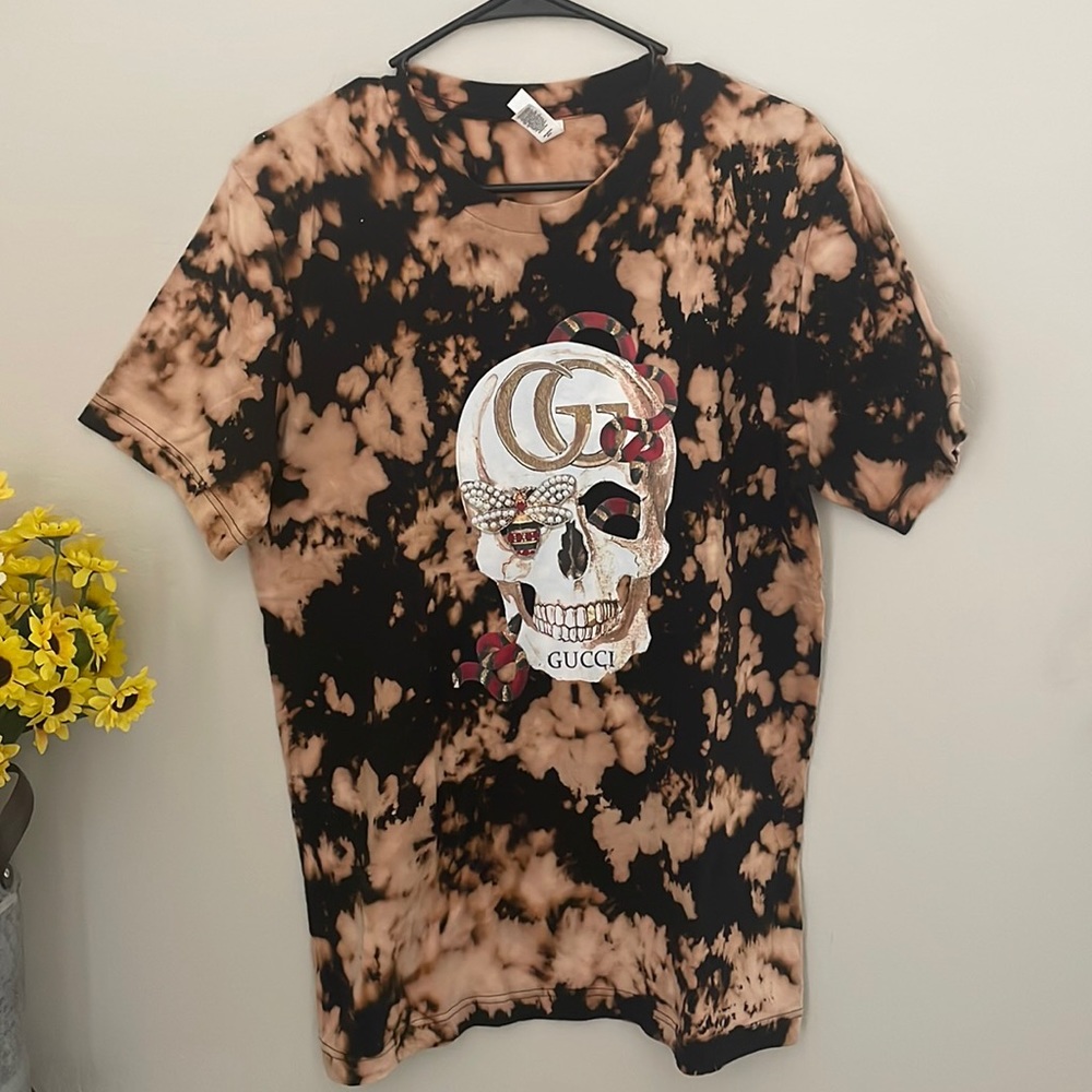 Custom GG Graphic T Shirt Size Large